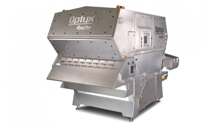 Optyx sorters from Key Technology use digital sorting to examine food and ingredient streams, and kick out undesirables.