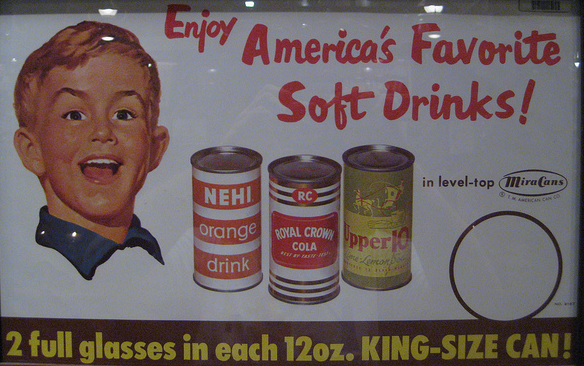 US soft drinks advertisement, circa.1950s, (Picture Copyright: Ben Ostrowsky)