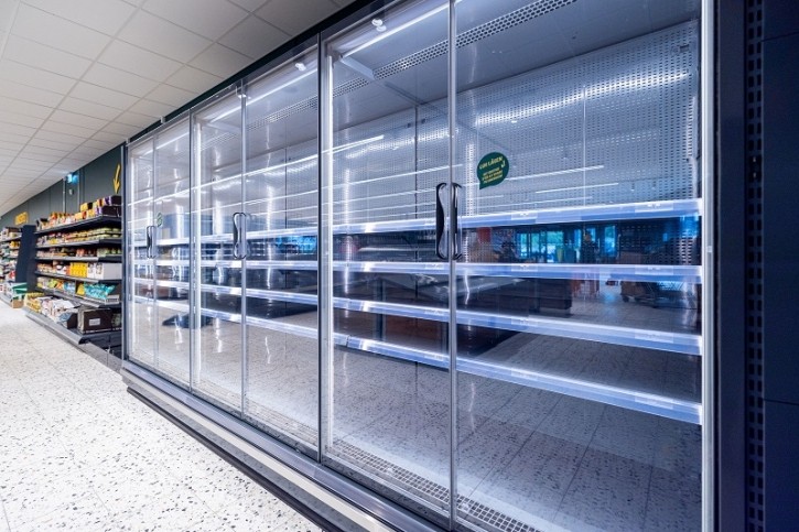 The store is fitted with state-of-the-art heat recovery units, designed to recover the waste heat from all the refrigeration systems. Image Danfoss