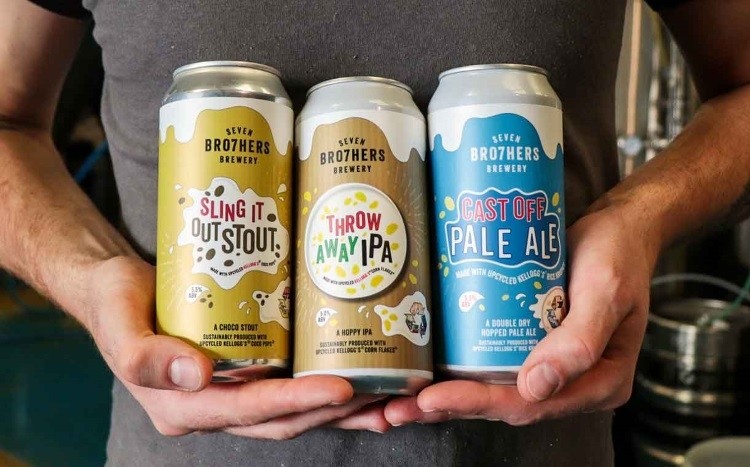 Kellogg's UK and Seven Bro7hers Brewery now have three craft beers made from rejected breakfast cereals in their portfolio. Pic: Seven Bro7hers