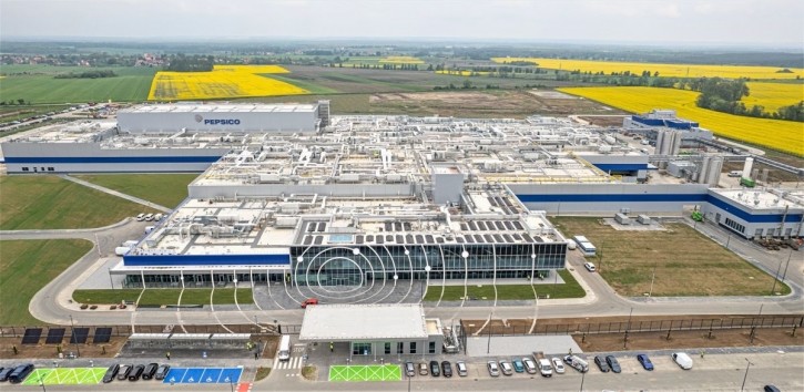 The Święte facility is PepsiCo's fifth in Poland and its greenest in Europe. Pic: PepsiCo