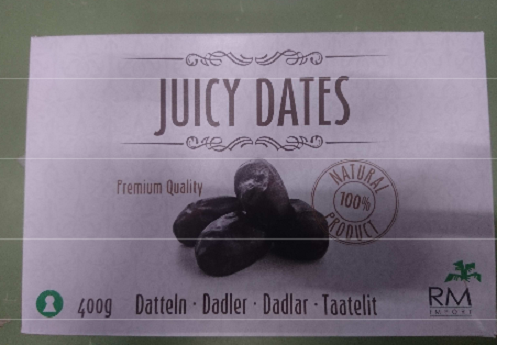 RM Import recalled certain lots of dates from Rema1000