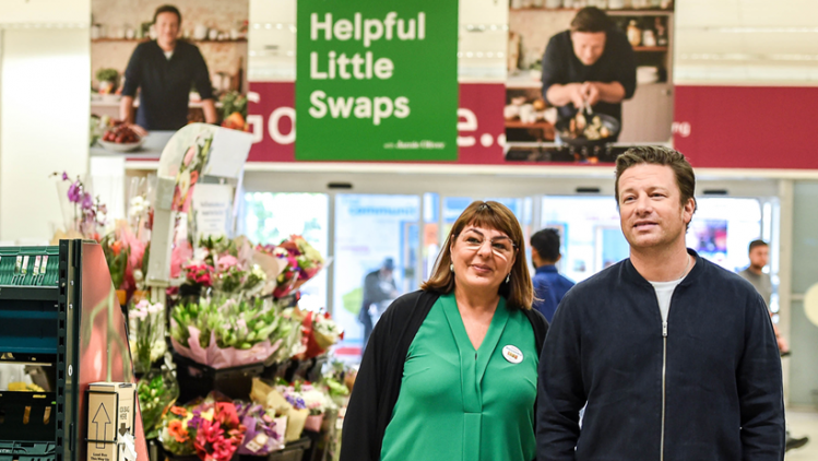 Tesco and Jamie Oliver promote healthy eating campaign