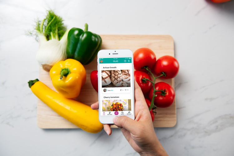 Olio is a mobile app for food-sharing, aiming to reduce food waste ©Olio