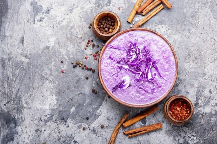 Purple colours and spicy flavours will curry favour with eaters next year, according to a report. Pic: GettyImages/Nikolay_Donetsk