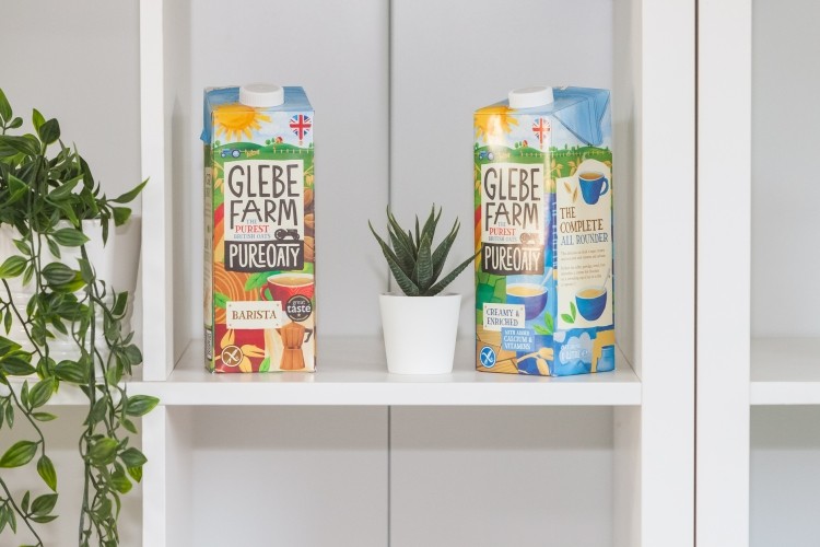 The most noticeable difference to the new packaging is that ‘PureOaty’ is no longer the standout text. Instead, the company is pushing its own name: Glebe Farm. Image source: Glebe Farm