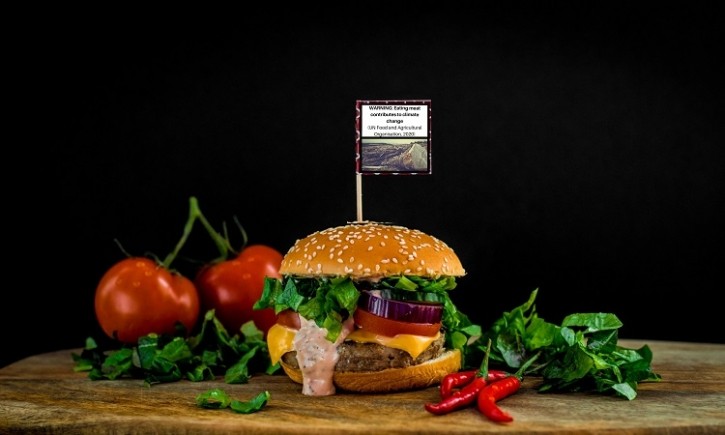 Climate warning labels reduced meat consumption, the study found. Image Source: Jack Hughes/Durham University 