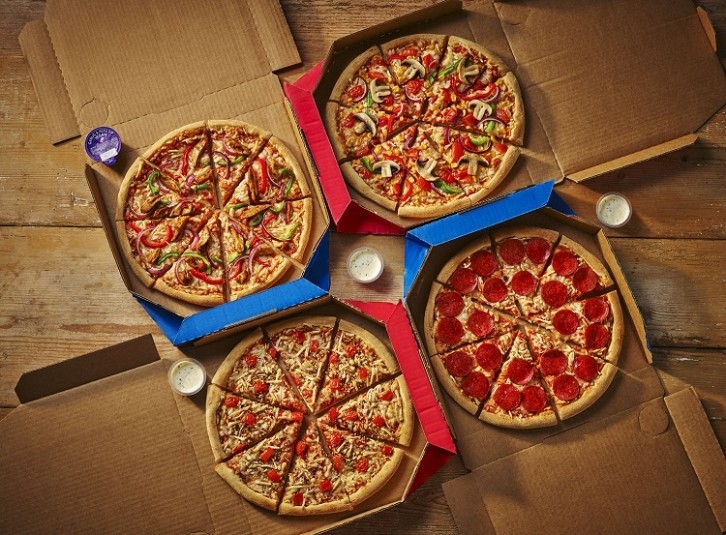 Domino's has doubled its plant-based options in the last two years. Image source: Domino's UK & Ireland