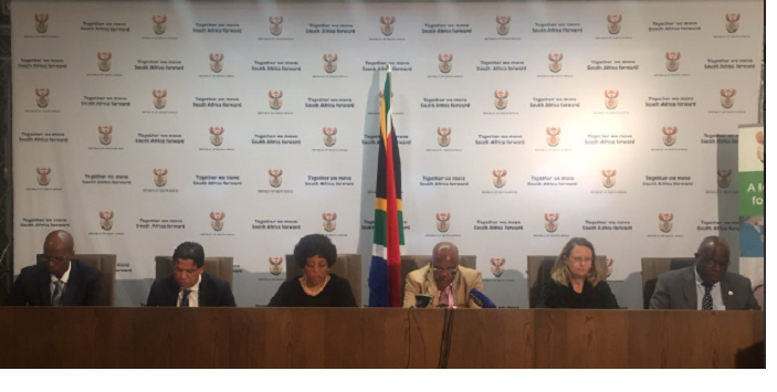 South African officials held a press conference about the outbreak of listeriosis. Picture: National Department of Health South Africa