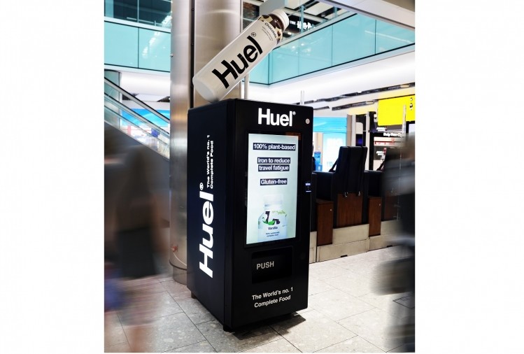 Huel vending machine at Heathrow