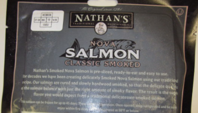 Nathan’s Brand Cold Smoked Atlantic Salmon 3 oz recalled