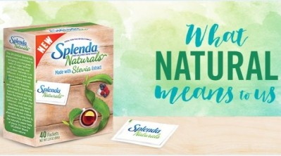 SPLENDA Naturals is made with two ingredients: stevia leaf extract and erythritol, with an MSRP of $3.99 for a 40 count box, and $6.99 for an 80 count box.  