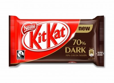 Nestlé uses dark chocolate in Kit Kat 70% Dark, Quality Street, After Eight, and Matchmakers. 