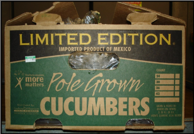 Cucumbers were imported from Rancho Don Juanito in Mexico and distributed by Andrew & Williamson Fresh Produce