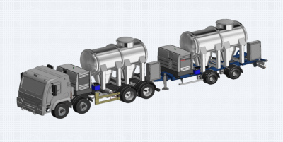 A computer-aided design drawing of BATM's eco truck