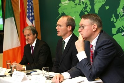 Pictured left to right: Aidan Cotter, chief executive, Bord Bia; Minister for Agriculture, Food and the Marine Simon Coveney TD; Michael Carey, chairman, Bord Bia