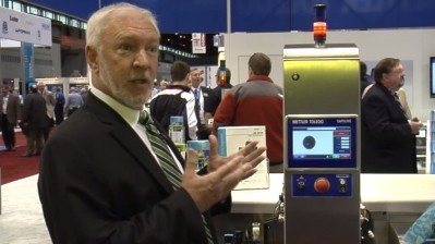 Dick Wyman of Mettler Toledo explains the X3301 low-energy x-ray inspection system.