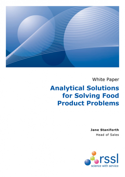Analytical Solutions for Solving Food Product Problems