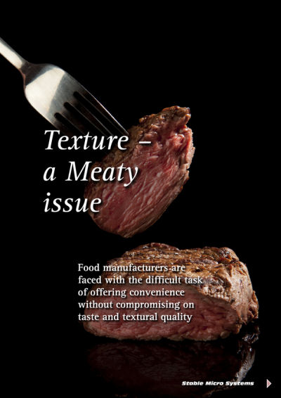 White paper: perfecting texture in meat products