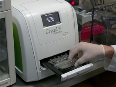 Picture: Crystal Diagnostics. CDx Reader at the Applied Research Laboratory in Rootstown, Ohio