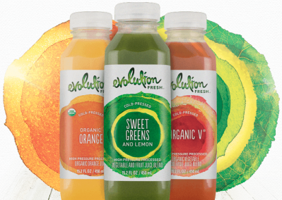 Evolution Fresh cold pressed juice smoothies have caught the attention of Starbucks