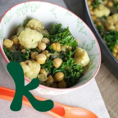 10_Banner - Organix - Recipe - Cauliflower Chickpea and Kale Baby Curry_ Main_10 Months_Static Image_Website_1080px by 1080px_2023
