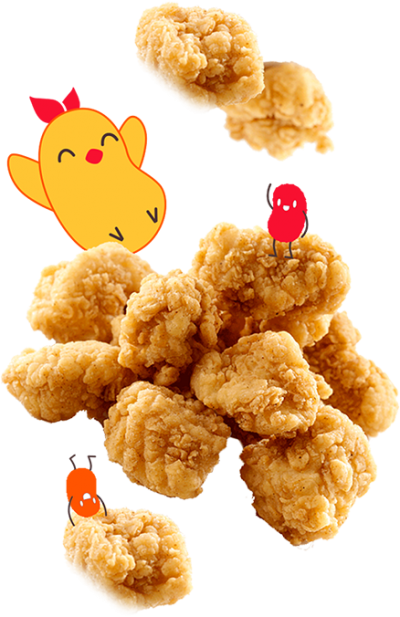 hao foods chicken with illustration