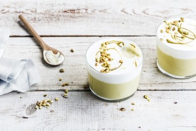 La Morella development chefs have created vegan pistachio pudding / Pic - Barry Callebaut