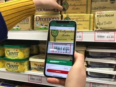 The app promises to save congestion in supermarkets by navigating shoppers to products via the fastest route, Pic: Ubamarket
