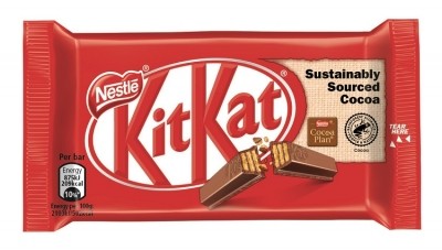 KitKat is measuring its current footprint data via a partnership with climate change and sustainability consultancy the Carbon Trust. Image source: Nestlé