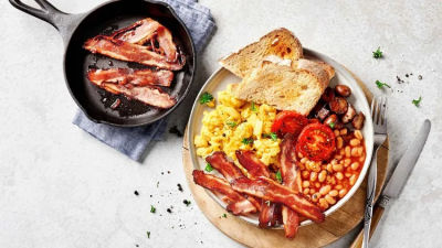 Unilever-owned The Vegetarian Butcher has upgraded its plant-based bacon product: NoBacon 2.0 Image source: Unilever