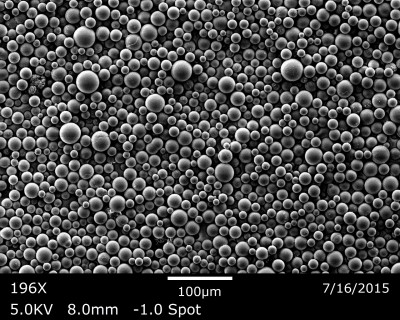 Microbubble under scanning electron microscopy (SEM) Picture: Akadeum