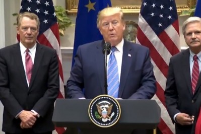 US President Trump announces the beef deal with the EU