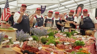 The US team competing at the World Butchers' Challenge 2018