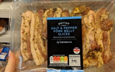 Credit: NPA's photograph of a Sainsbury's pork product