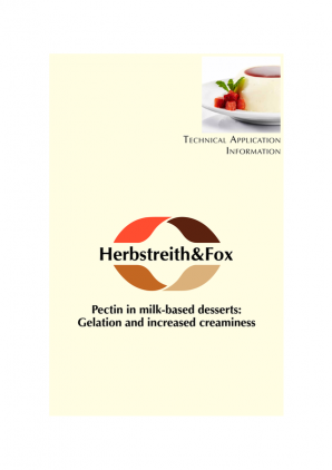 Pectin in milk-based desserts: Gelation and increased creaminess