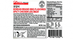 One of the labels of the products involved in the recall