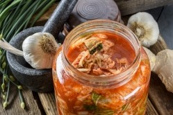 Kimchi, a Korean dish of salted, fermented vegetables, was invented more than 3,000 years ago. Today, the kimchi market is booming. GettyImages/4kodiak