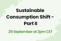 Sustainable consumption shift - Part I