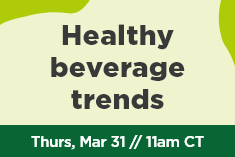 Healthy beverage trends