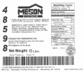 Recalled Meson Sandwiches product label