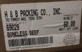 H & B Packing Co. boneless beef
