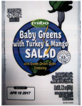 Baby Greens with Turkey and Mango Salad