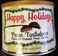 Happy Holidays Pecan Turtledoves Chocolate Caramel Pecan Clusters
